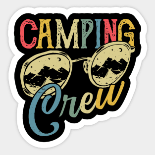 Camping Crew 2022 Camping Matching for Family Camper Group Sticker